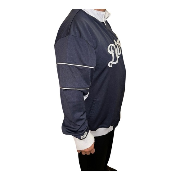 Stitches Athletic Gear Detroit Tigers XXL Men’s Navy Blue and White Jacket - Picture 2 of 12